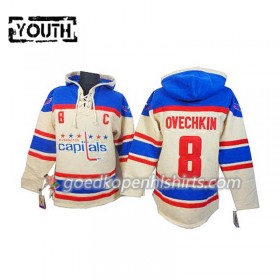 Washington Capitals Alex Ovechkin 8 Cream Hoodie Sawyer - Kinderen